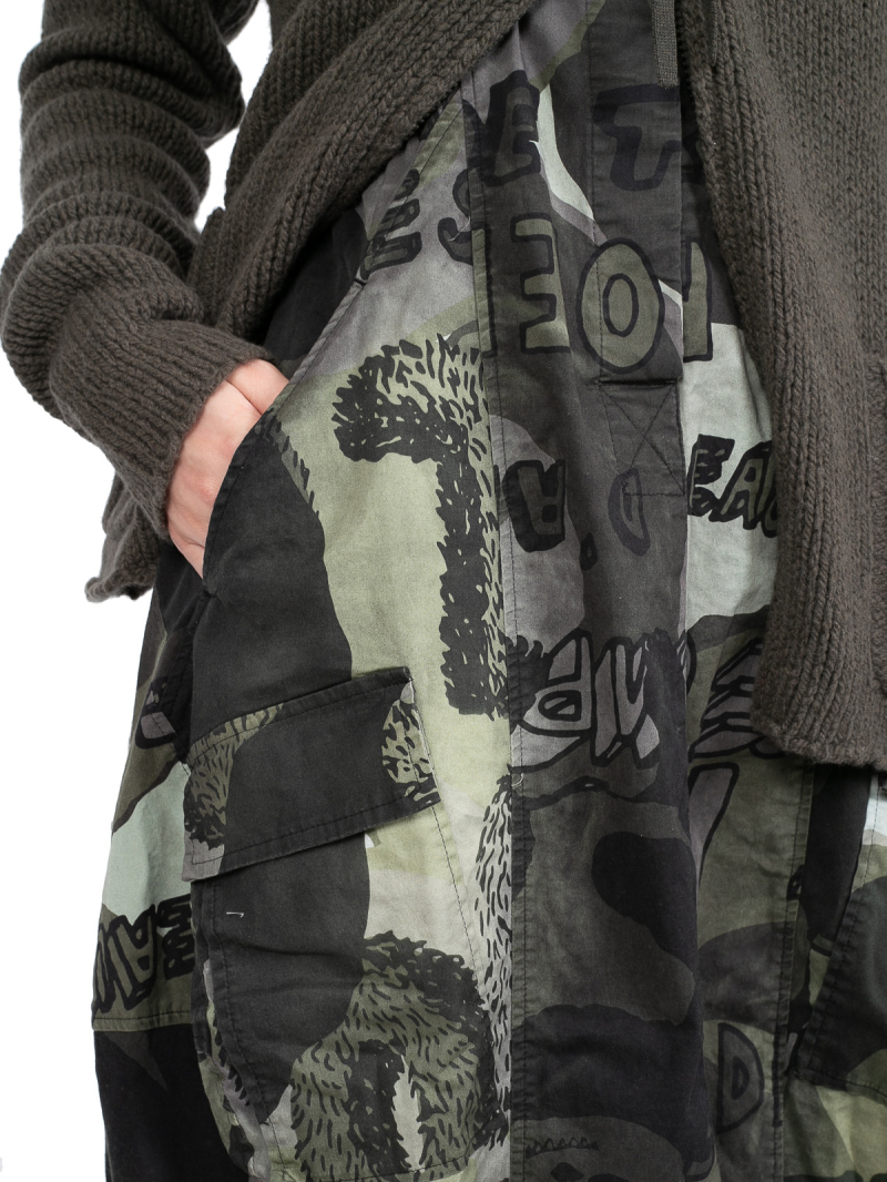 Rundholz Black Label - Robe ballon avec imprimé allover sans manches stretch multicolore - 2243600903