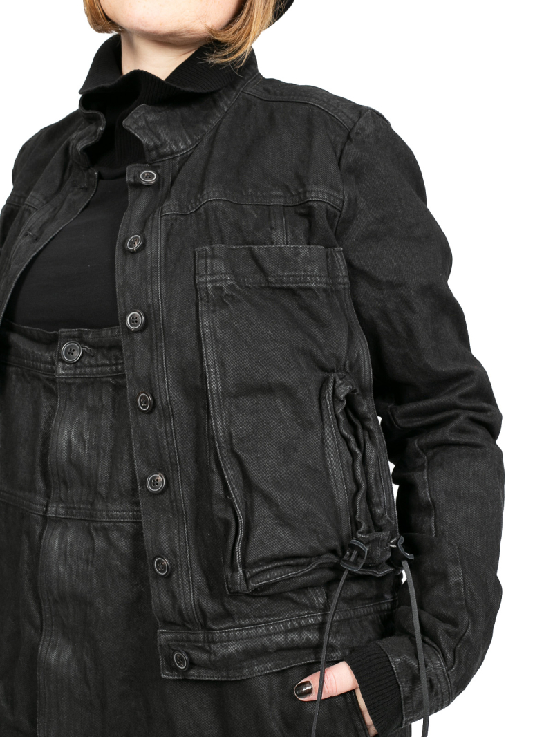 Rundholz DIP - Veste courte en jean avec poches pour les yeux Black - 2242031103