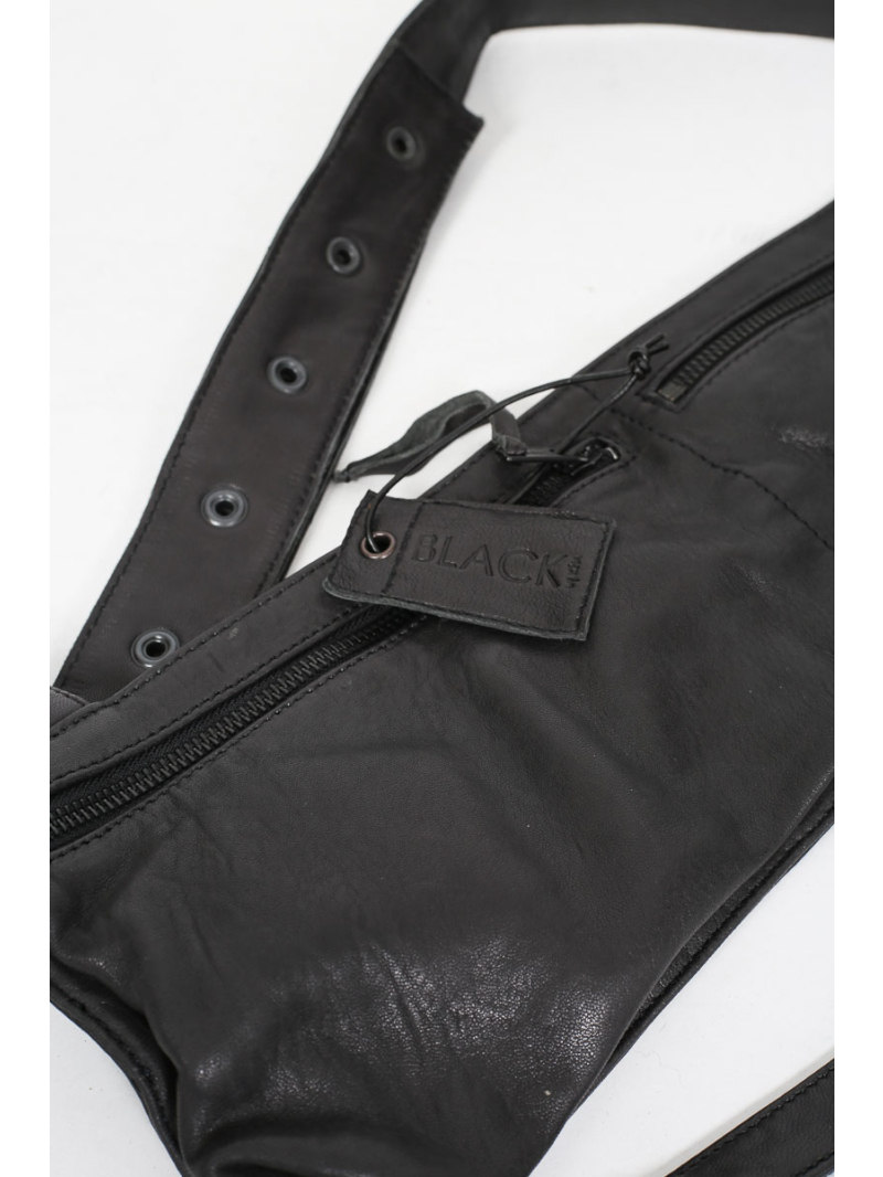 Black by k&m - Tasche - body bag who gave you permission - B40.252.40.03