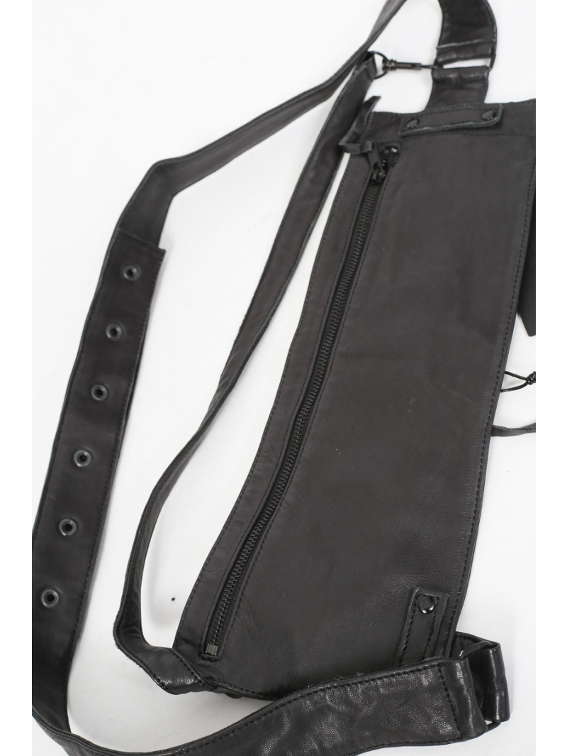 Black by k&m - Tasche - body bag who gave you permission - B40.252.40.03