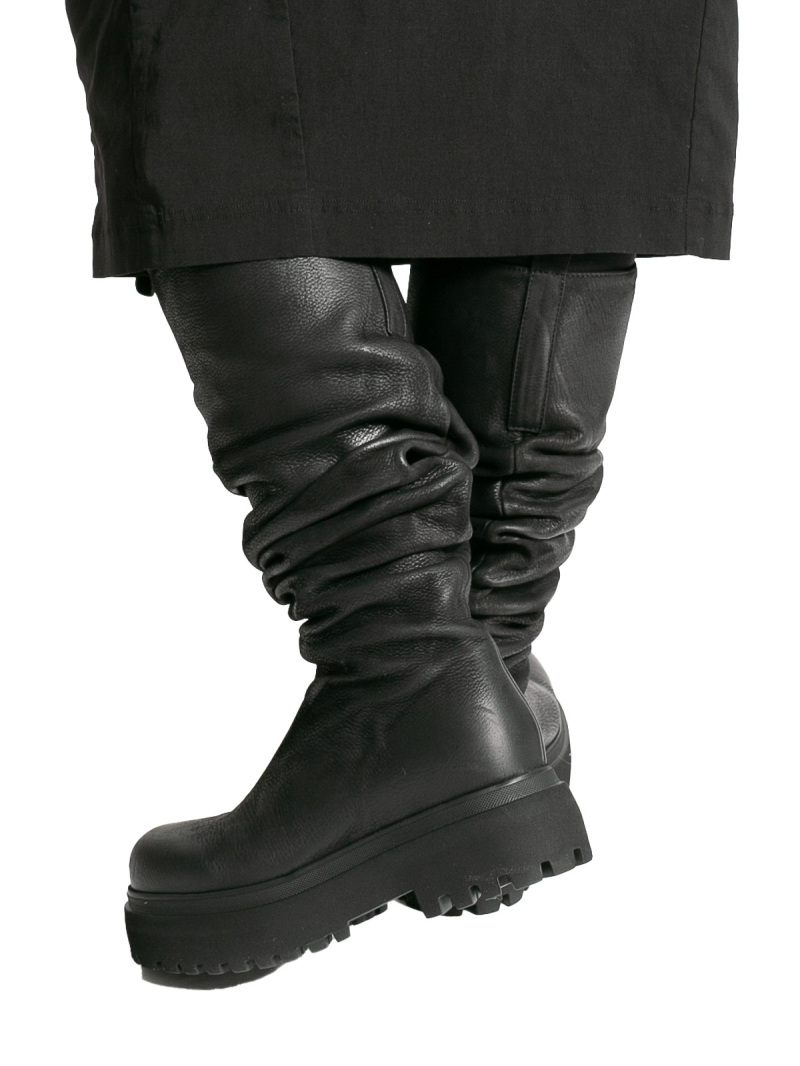 Lofina Shoebox - Кожаные сапоги Gasoline Nero Black Black - 6064