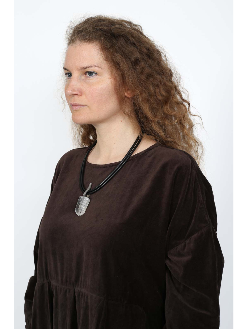 Privatsachen - Tunika - löflernen - baumwollsamt - 252073-choco