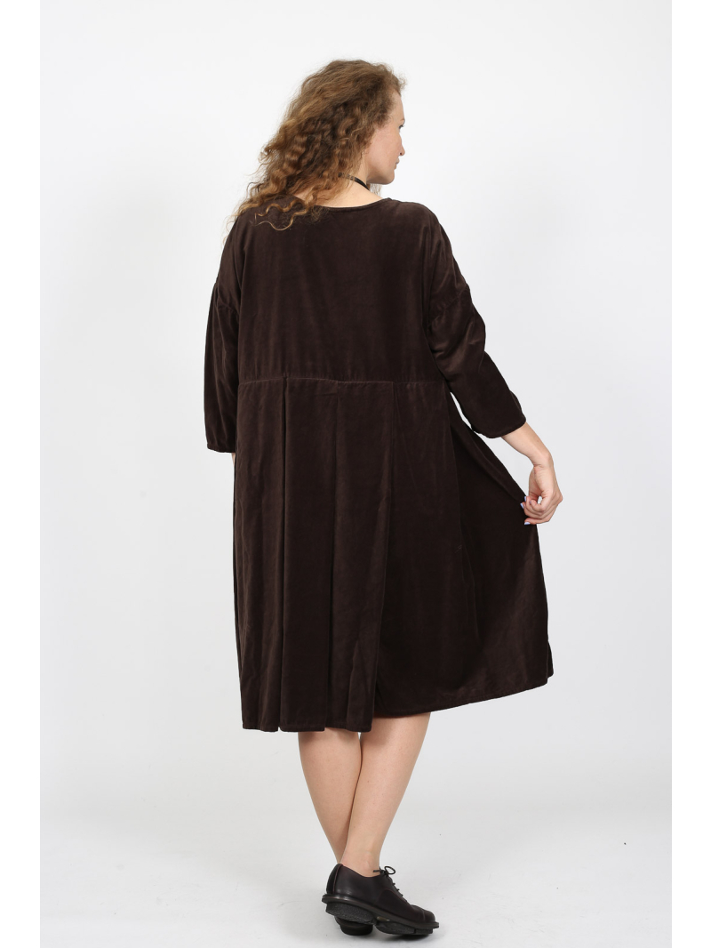 Privatsachen - Tunika - löflernen - baumwollsamt - 252073-choco