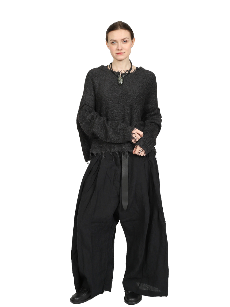 Bois rond - Pull lâche en tricot de soie tussah - 1251650704