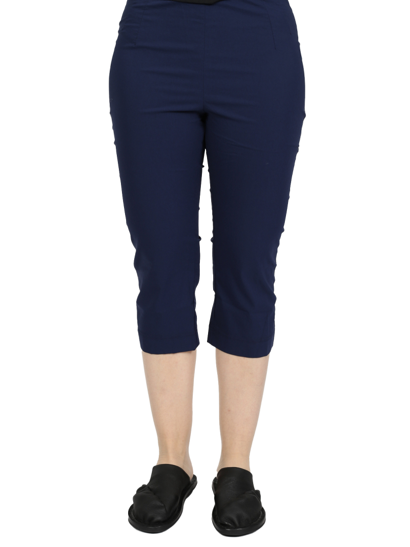 Rundholz Black Label - pantalon étroit en stretch couvrant le genou avec taille élastique - bleu marine - 1253630109