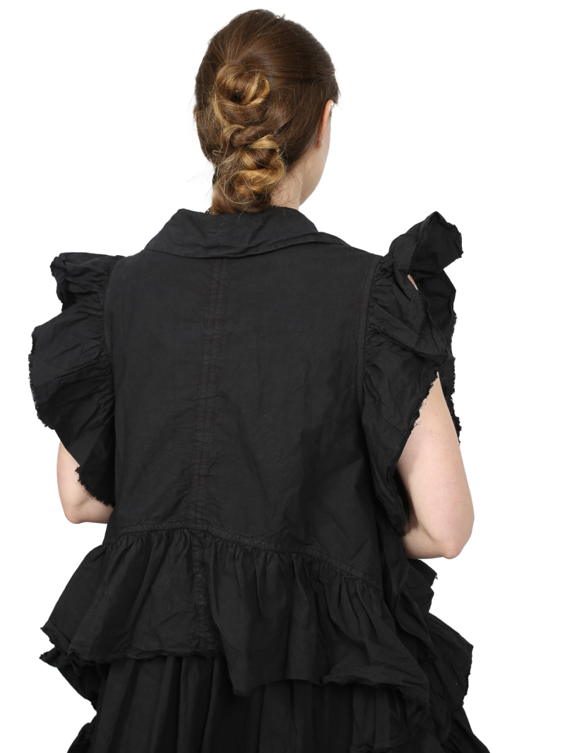 Privatsachen - Vest Molekunst - Noise cotton - Caviar - 251154