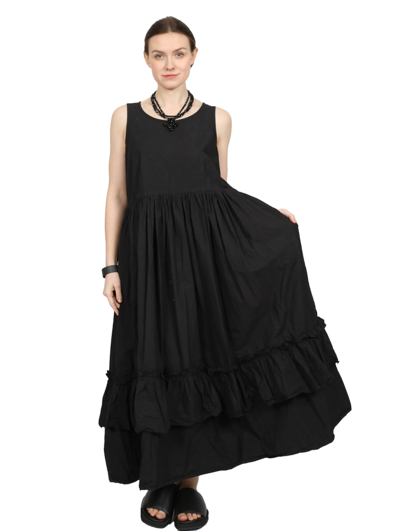 Privatsachen - Balanze dress - Noise cotton - Caviar - 251148