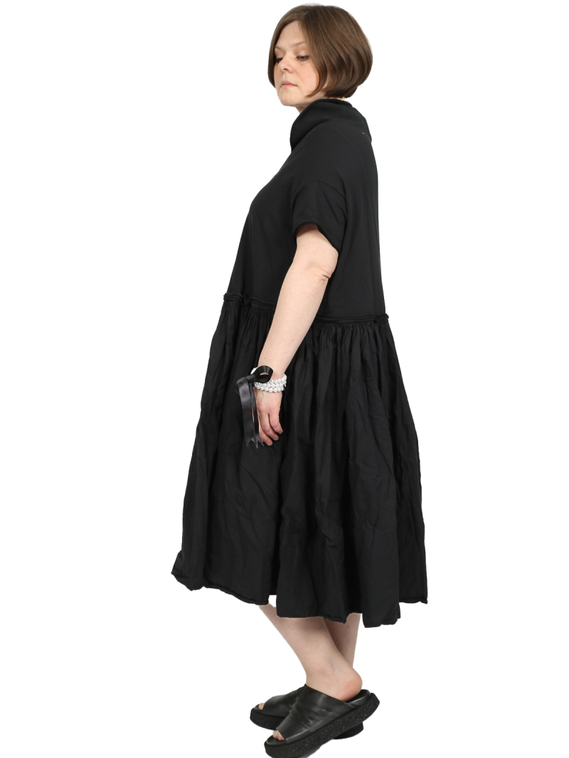 Rundholz DIP - Flared thin french terry dress - 1252280908