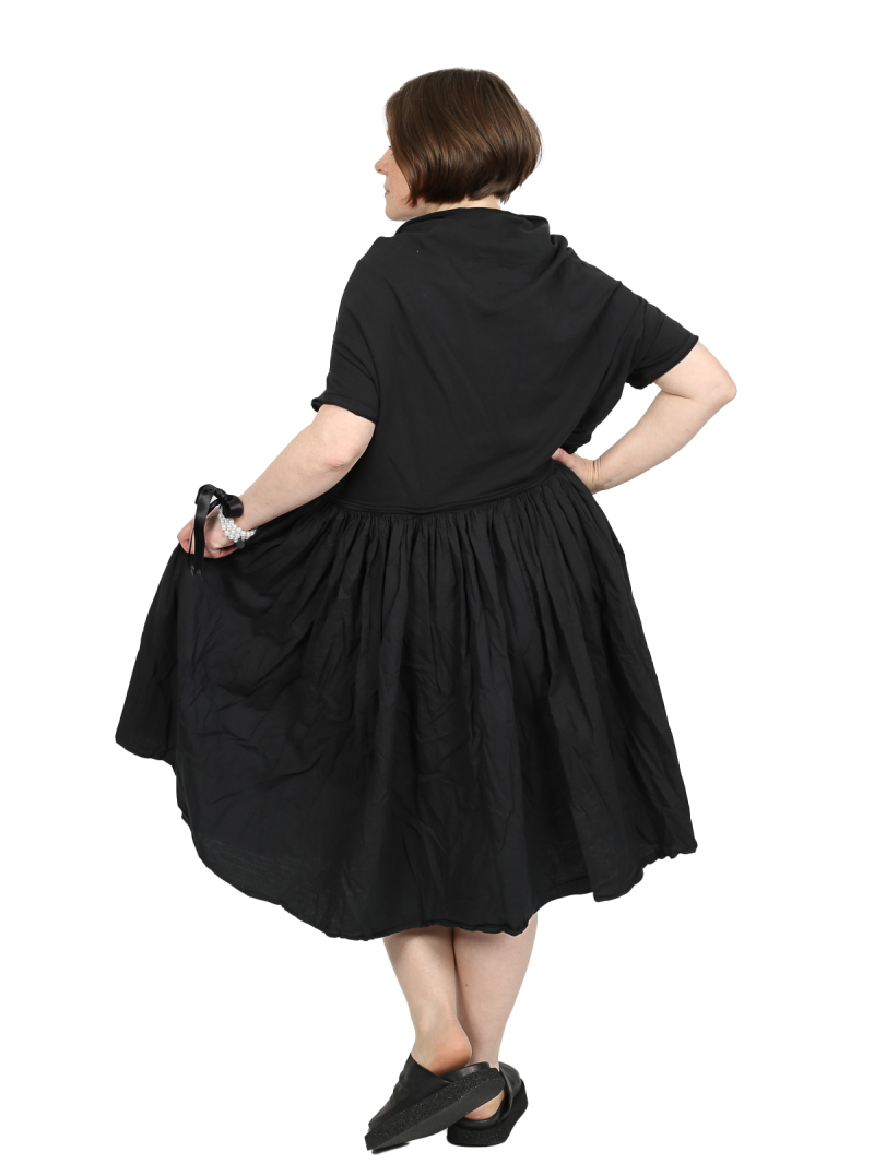 Rundholz DIP - Flared thin french terry dress - 1252280908