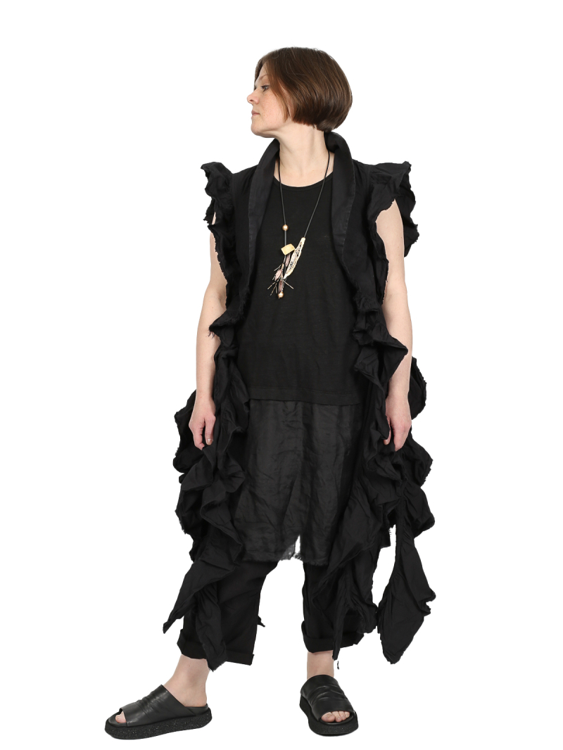 Privatsachen - Vest Molekunst - Noise cotton - Caviar - 251154