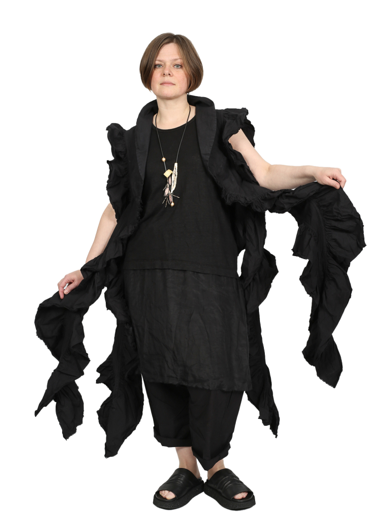 Privatsachen - Vest Molekunst - Noise cotton - Caviar - 251154