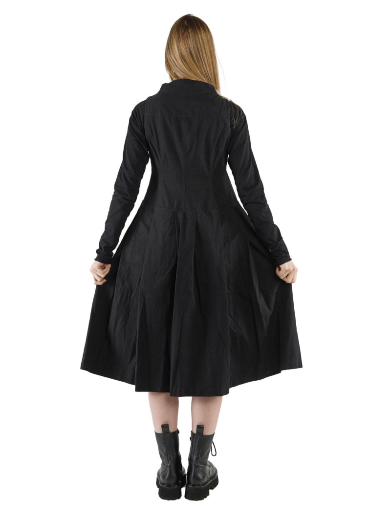 Rundholz Black Label - Dress with pleats and decorative flap Rundholz Black Label - Dress with pleats and decorative flap