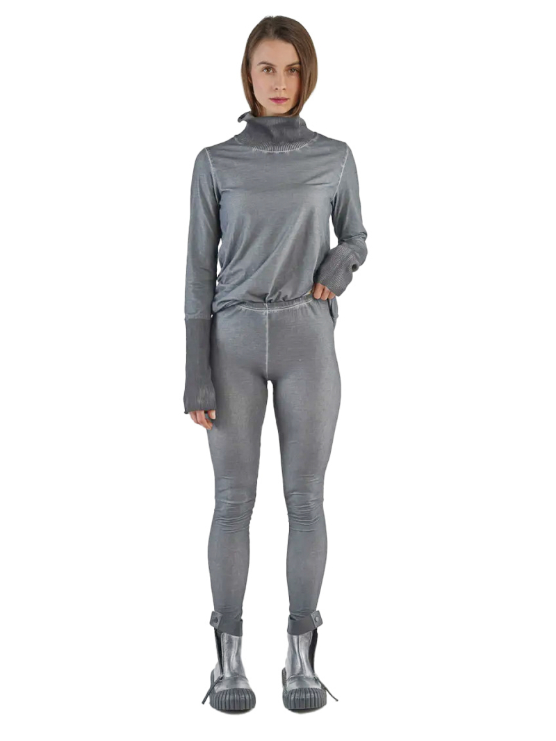 Bois rond DIP - legging étroit en jersey de coton crêpé - Pencil Cloud - 2242560202