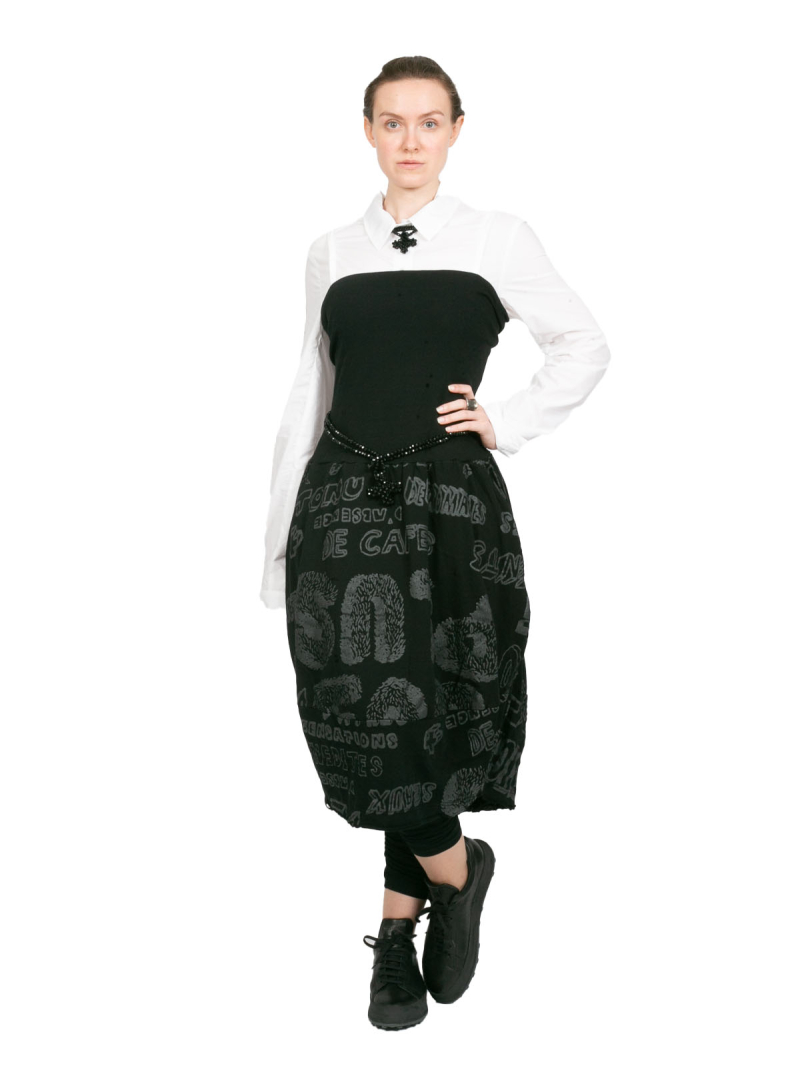 Rundholz Black Label - Balloon skirt with wide waistband in