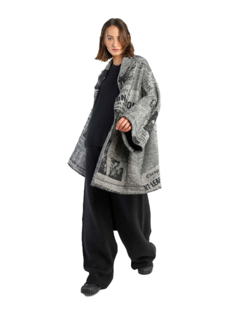 Rundholz DIP - Manteau Journal Print Oversize Moon Walk - 2242281210