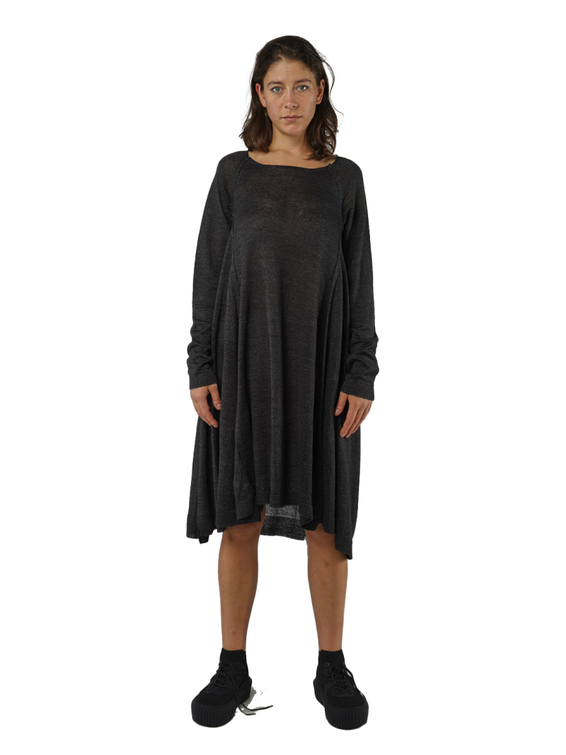 Rundholz - Knee-length linen delavé knit dress - 1251427302