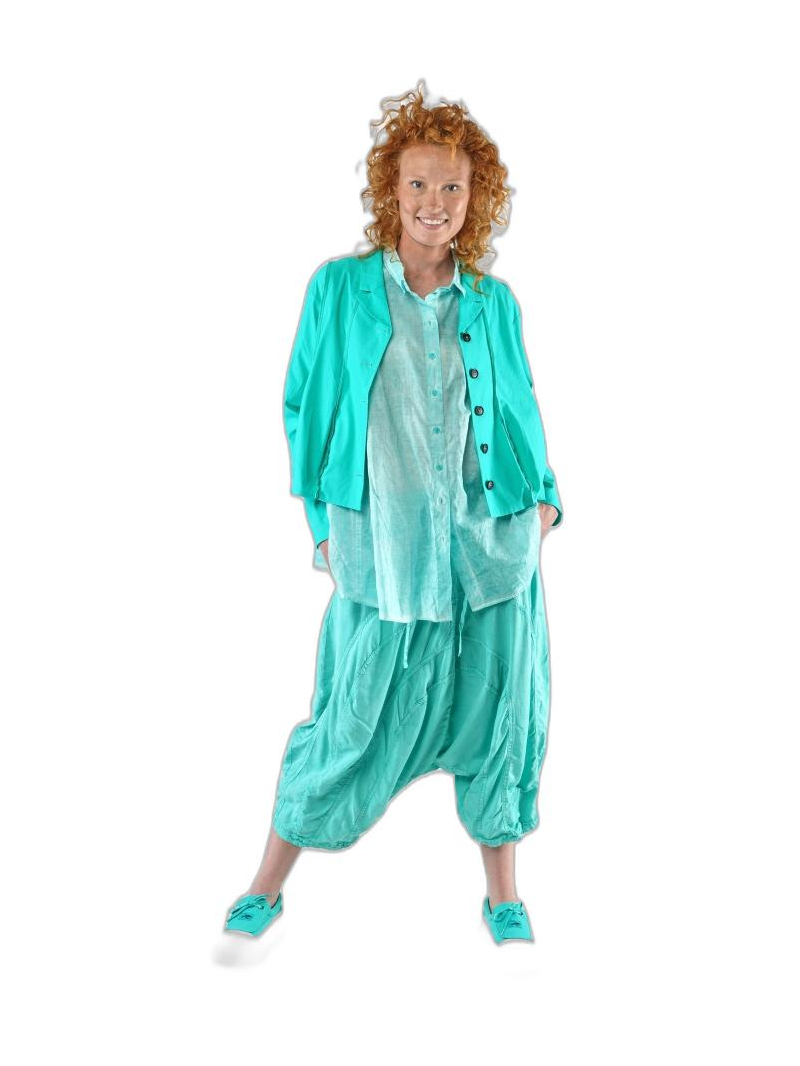 Rundholz Black Label - Hip-length cotton voile blouse - 1253320406