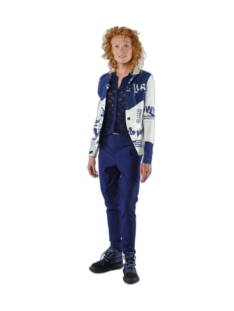 Rundholz Black Label - Straight narrow cotton stretch pants - 1253220117