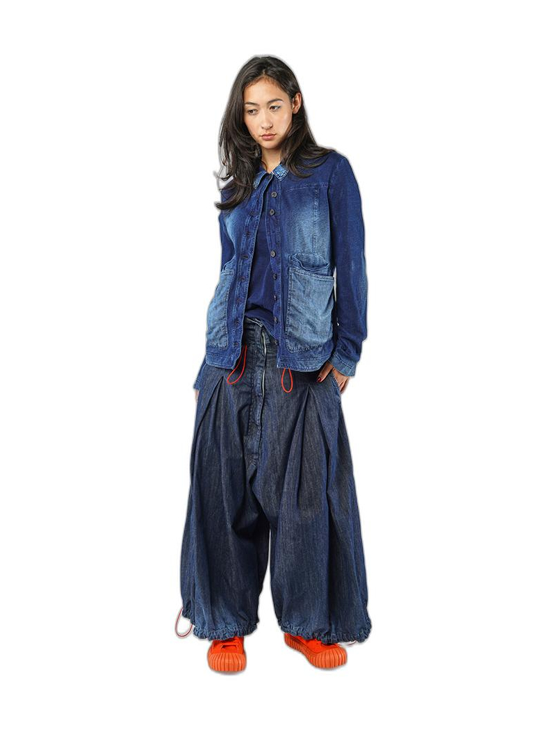 Rundholz DIP - Hip-length indigo jersey jacket - 1252621110