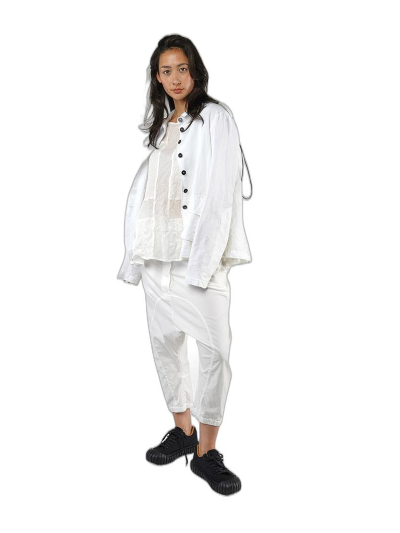 Bois rond DIP - Pantalon en twill de coton stretch en forme de tulipe - 1252600102