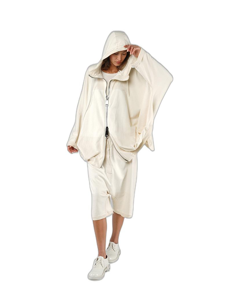 Rundholz - Handpainted raw french terry jacket with hood - 1251271104