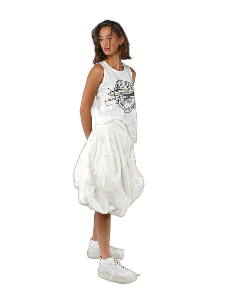 Rundholz - Straight narrow cotton jersey top - 1251300805