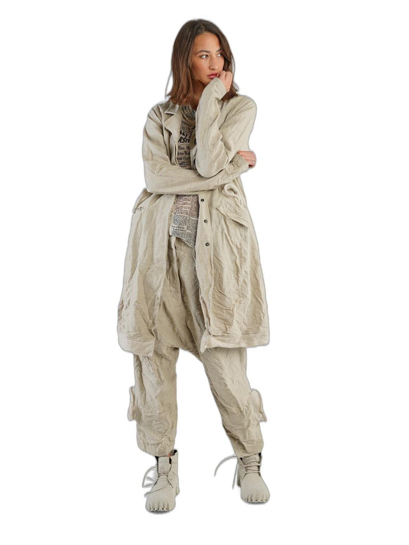 Rundholz DIP - Boot cut leinen-woll-hose mit lässiger schritthöhe - 2242630107