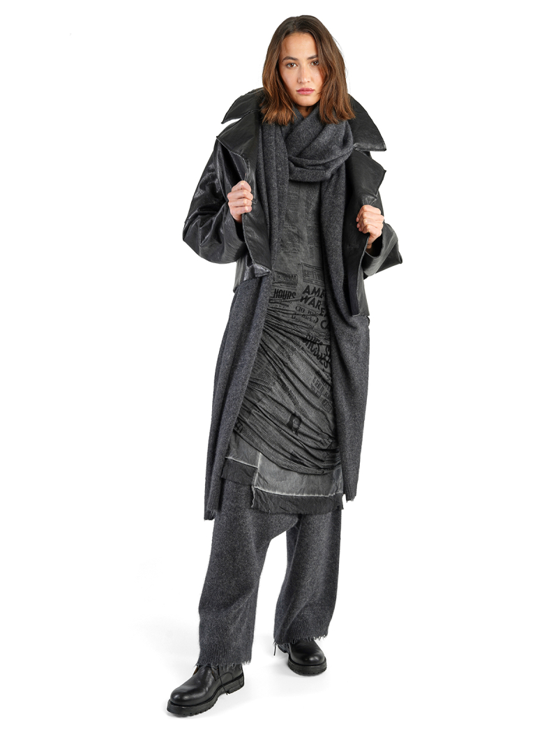 gerades schmales seidenstretch-kleid