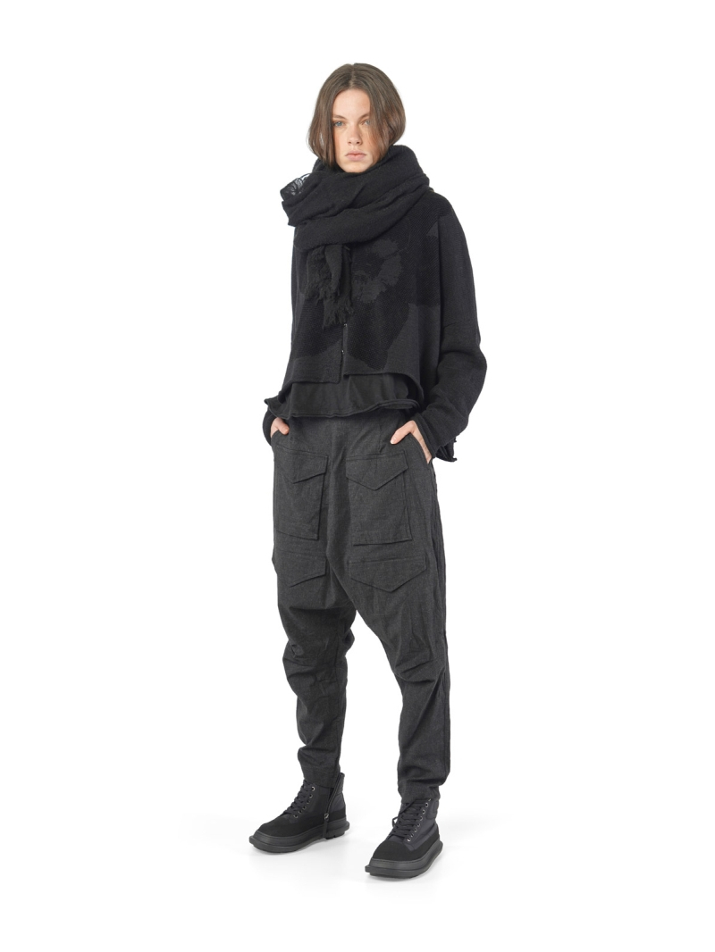 Rundholz Black Label - Woll mix Schal mit Melange Effekt - 2253361407