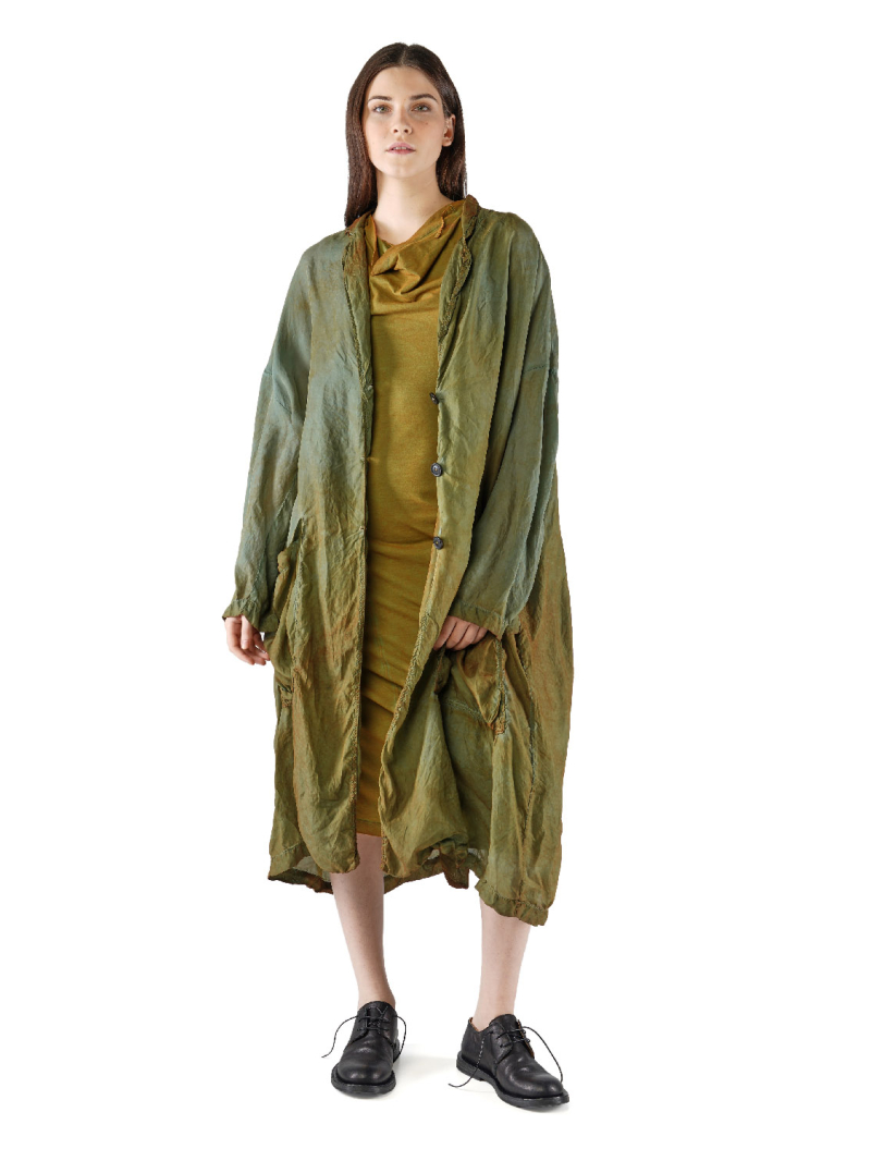 Rundholz DIP - Oversize Bicolor Cupro Mantel - 2252471206