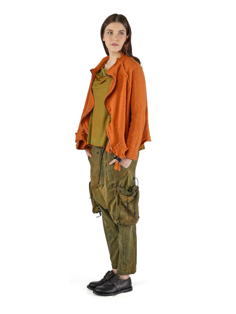 Rundholz DIP - Gerade weites Bicolor crepe Jersey Shirt - 2252560504