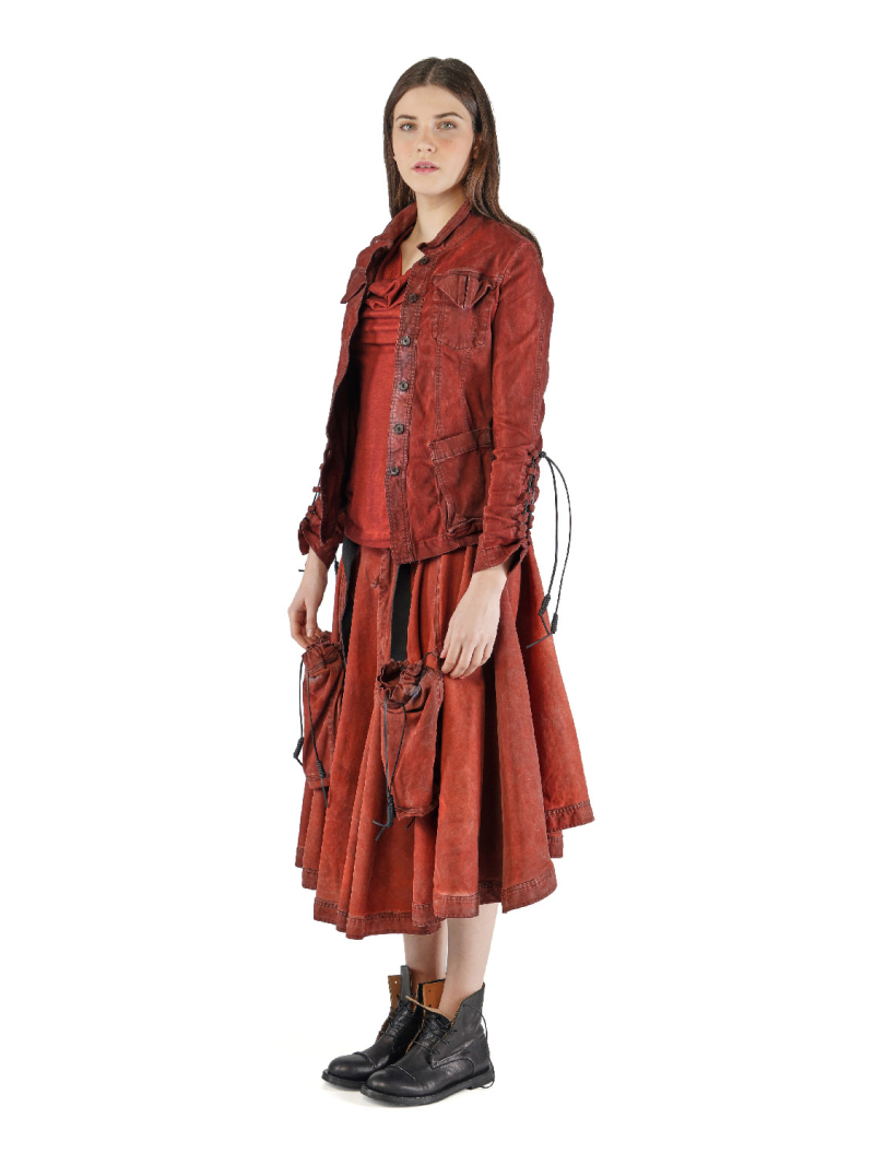 Rundholz DIP - T-shirt bicolore en jersey crêpe à manches courtes - 2252560502