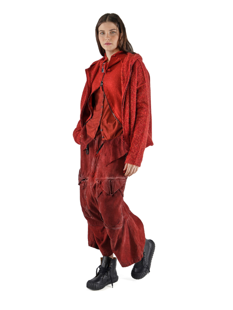 Rundholz DIP - Taillierte Baumwolljacke mit Knopfleiste und Meshkante - 2252341106