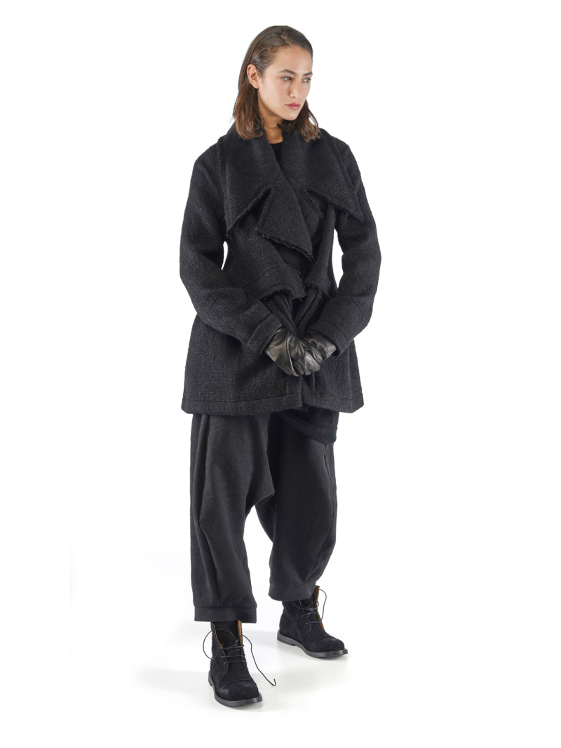 Rundholz - Ballonförmige 7/8 Leinenwoll Hose - 2251260110