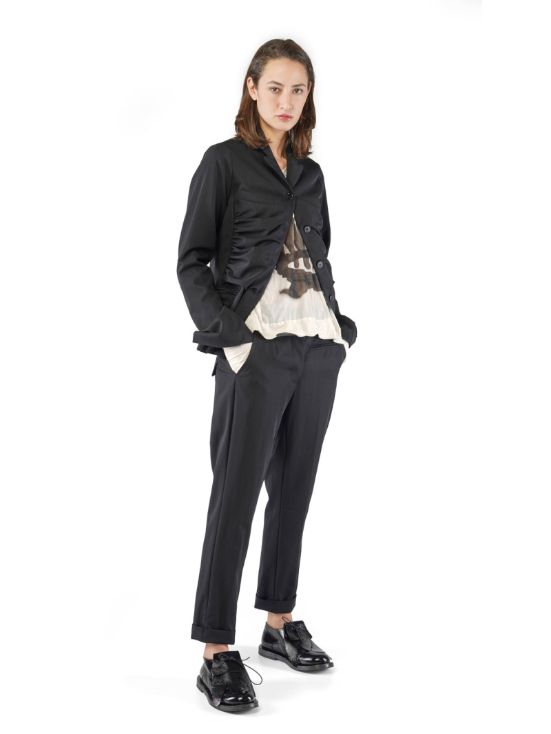 Bois rond - Pantalon étroit en laine - 2251250103