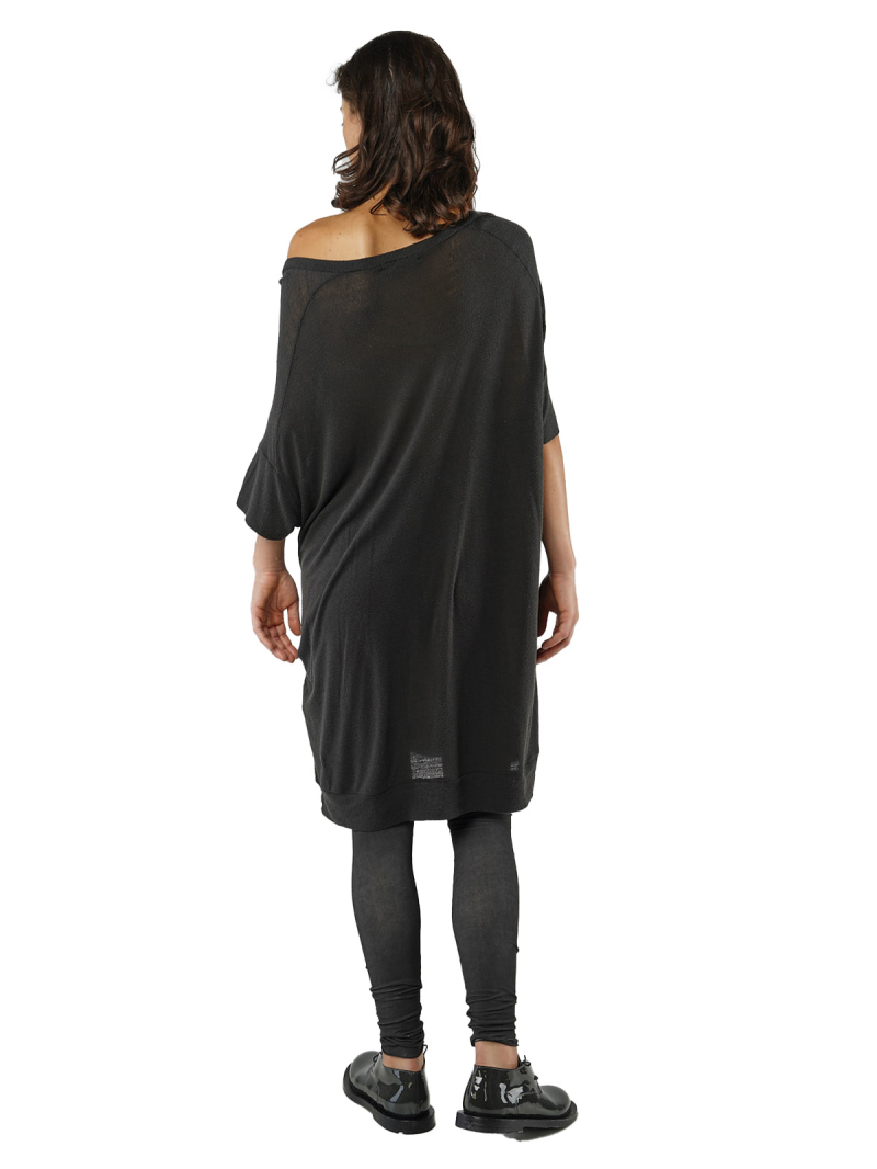 Rundholz - Gerades weites tussah seiden jersey kleid - 1251570907