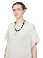 Rundholz - Weites baumwoll stretch mesh kleid - 1251050917