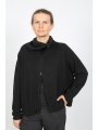 Rundholz Black Label - Oversize cardigan with zipper and turtleneck - 2253457109