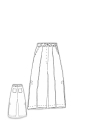 Rundholz - Weite leinen hose - 1251020107