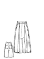 Rundholz - Weite baumwoll stretch hose - 1251050113