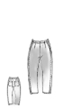 Rundholz - Schmale baumwoll stretch hose - 1251050114