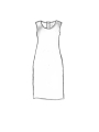 Rundholz - Schmales baumwoll stretch kleid - 1251050907