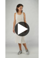 Rundholz - Schmales baumwoll stretch kleid - 1251050907