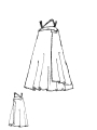 Rundholz - Asymmetrisches seiden kleid - 1251050909