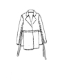 Rundholz - Schmale mesh jacke mit bänder - 1251051101
