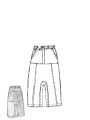 Rundholz - Handbemalte baggy raw denim hose - 1251100101