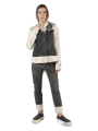 Rundholz - Handbemalte taillierte raw denim jacke - 1251101104