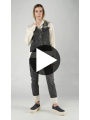 Bois rond - Veste cintrée en denim brut peinte à la main - 1251101104