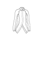 Rundholz - Handbemalte bananenförmige leinen baumwoll stretch jacke - 1251111107