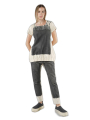 Rundholz - Handbemaltes schmales raw baumwoll jersey t-shirt - 1251120501
